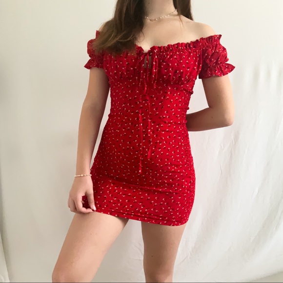 Princess Polly Gracie Red Floral Mini Dress - Picture 6 of 11